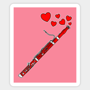 Valentines Day Bassoon Player Bassoonist Anniversary Wedding Musician Magnet